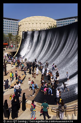 Water feature. Expo 2020, Dubai, United Arab Emirates (color)