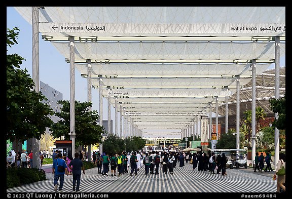 Walkway. Expo 2020, Dubai, United Arab Emirates (color)