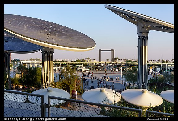 View from Sustainability Pavilion. Expo 2020, Dubai, United Arab Emirates (color)