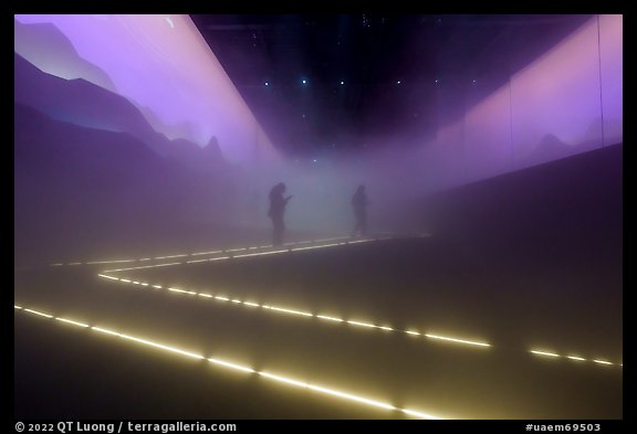 Fog in Swizerland Pavilion. Expo 2020, Dubai, United Arab Emirates (color)