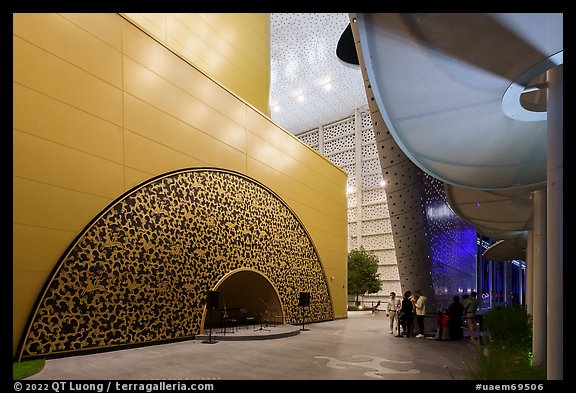 Entrance to Kazakhstan Pavilion. Expo 2020, Dubai, United Arab Emirates (color)