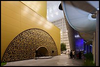 Entrance to Kazakhstan Pavilion. Expo 2020, Dubai, United Arab Emirates ( color)