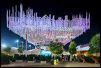 Australia Pavilion at night. Expo 2020, Dubai, United Arab Emirates ( color)
