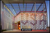 Pavilion facade at dawn, USA Pavilion, USA Pavilion. Expo 2020, Dubai, United Arab Emirates ( color)