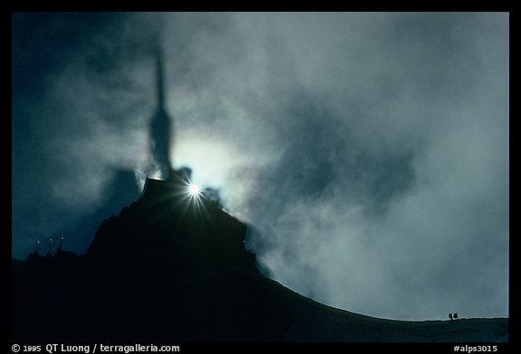 Specter of Broken on Aiguille du Midi, Mont-Blanc range. Alps, France (color)