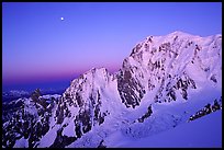 East Face of Mont-Blanc at dawn, Italy. (color)