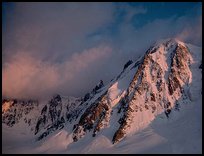 North face of Les Courtes. Alps, France ( color)