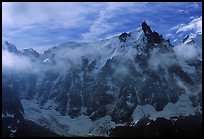 North Face of Aiguille du Midi, Mont-Blanc range. Alps, France ( color)
