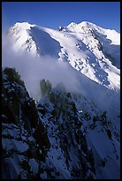 Cosmiques ridge, Tacul and Mont-Blanc. Alps, France ( color)