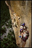 At least  a good ledge. Leaning Tower, Yosemite, California