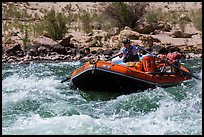 Raft in rapids. Grand Canyon National Park, Arizona ( color)