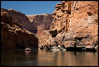 Raft in Marble Canyon. Grand Canyon National Park, Arizona