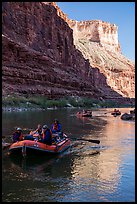 Late afternoon rafting in Marble Canyon. Grand Canyon National Park, Arizona ( color)