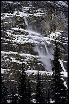 Avalanche across a rock face. Canada ( color)