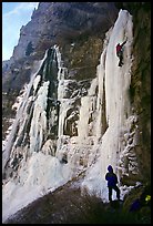 Climbing in  Provo Canyon, Utah. USA ( color)