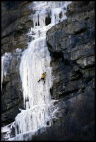 Climbing in  Provo Canyon, Utah. USA ( color)
