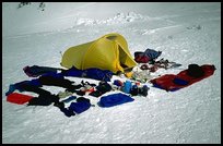 Time to repack my summit gear. Denali, Alaska (color)