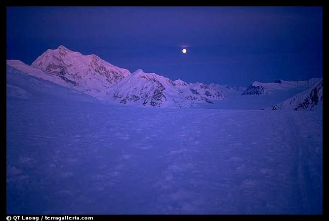 At begining June, there is no more night at these latitudes, just a very pure lingering light. Denali, Alaska