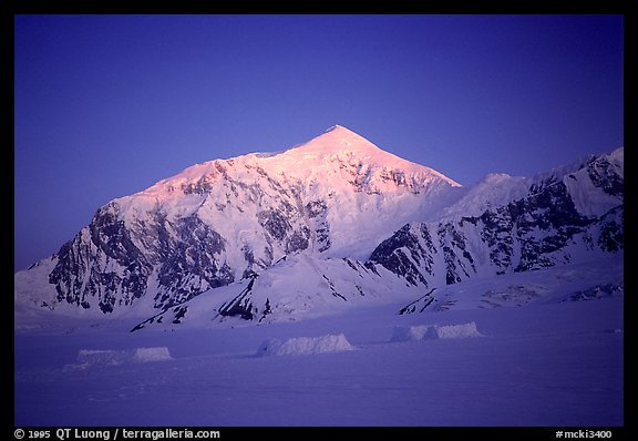 Reaching the base camp right at sunrise, after 18 days. Denali, Alaska