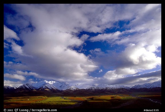 Alaska Range and sky, Polychrome Pass. Denali National Park (color)