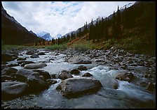 River flowing over boulders, Arrigetch Creek. Gates of the Arctic National Park ( color)