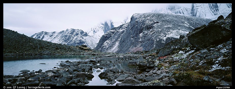 Arrigetch Peaks mineral landscape. Gates of the Arctic National Park (color)