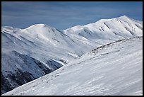 Brooks Range near Aitigun Pass in winter. Gates of the Arctic National Park ( color)
