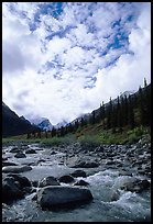 Clouds above Arrigetch Creek. Gates of the Arctic National Park ( color)