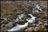 Stream cascading through rocks. Gates of the Arctic National Park ( color)