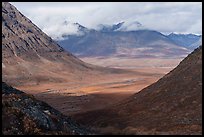 North slope mountains and valleys in autumn. Gates of the Arctic National Park ( color)