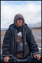 Nuamiunt boy, Anaktuvuk Pass Airport. Gates of the Arctic National Park ( color)