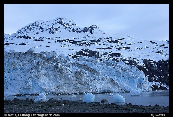 Lamplugh glacier and Mt Cooper. Glacier Bay National Park