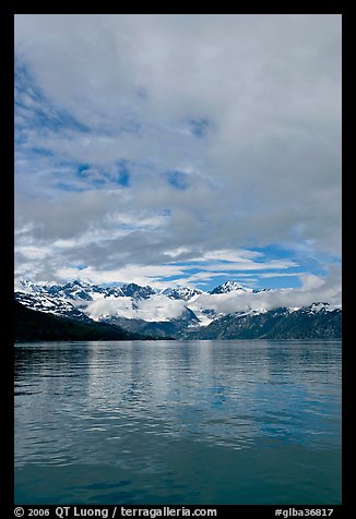Fairweather range with clearing clouds. Glacier Bay National Park (color)