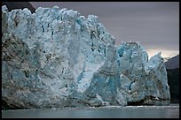 Blue ice on the face of Margerie Glacier. Glacier Bay National Park, Alaska, USA. (color)