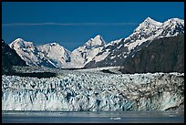 Margerie Glacier and Fairweather range. Glacier Bay National Park, Alaska, USA. (color)