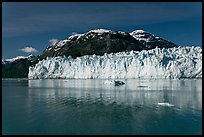 Wide front of Margerie Glacier and Tarr Inlet. Glacier Bay National Park, Alaska, USA. (color)