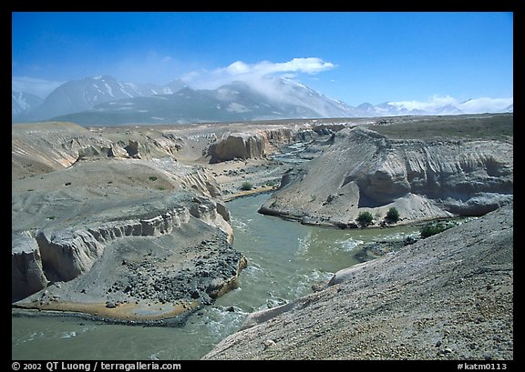 Convergence of the Lethe and Knife river, Valley of Ten Thousand smokes. Katmai National Park