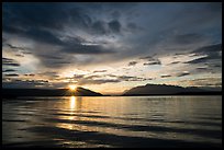 Sunrise, Naknek Lake. Katmai National Park ( color)