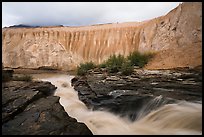 Ukak River at brink of Ukak falls, Valley of Ten Thousand Smokes. Katmai National Park ( color)