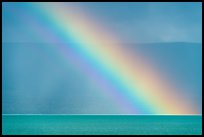 Close-up of rainbow over Naknek Lake. Katmai National Park ( color)