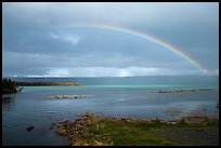 Naknek Lake and rainbow near Brooks River. Katmai National Park ( color)