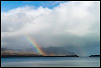 Cloud and rainbow, Naknek Lake. Katmai National Park ( color)