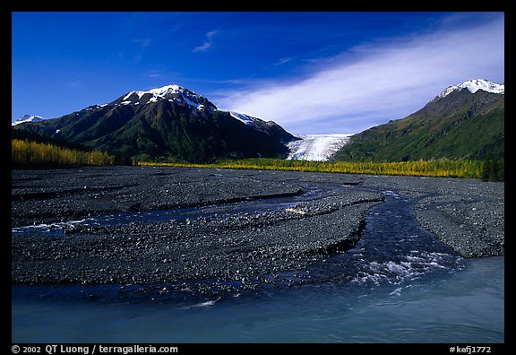 Resurrection River and Exit Glacier. Kenai Fjords  National Park