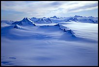 Aerial view of Harding icefield and Nunataks. Kenai Fjords National Park ( color)