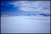 Aerial view of Harding icefield and Peaks. Kenai Fjords National Park ( color)