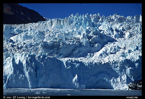 Front of Aialik Glacier. Kenai Fjords National Park, Alaska, USA.