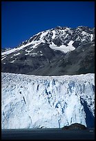 Aialik Glacier and mountains. Kenai Fjords National Park, Alaska, USA. (color)