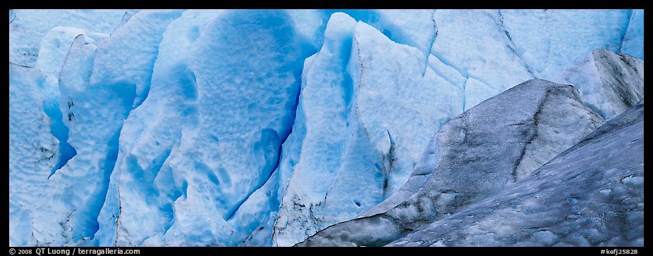 Ice close-up, Exit Glacier. Kenai Fjords National Park, Alaska, USA.