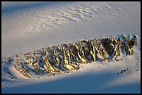 Crevasses uncovered by melting snow. Kenai Fjords National Park ( color)