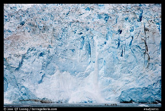 Face of Northwestern Glacier, Northwestern Lagoon. Kenai Fjords National Park, Alaska, USA.